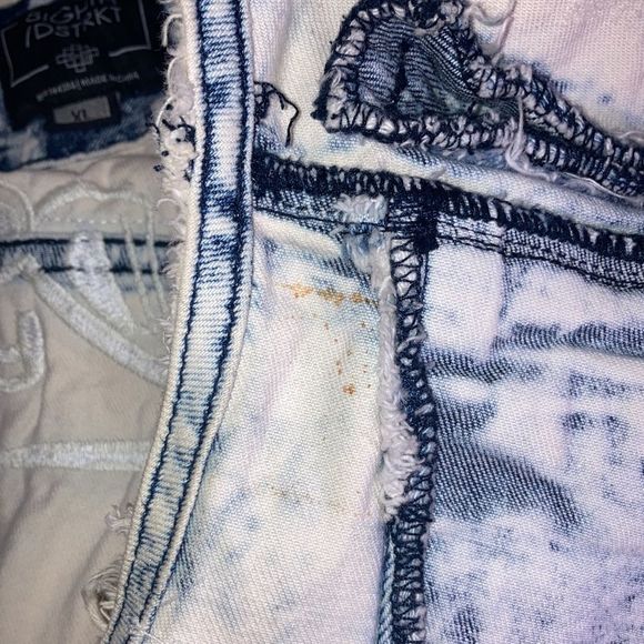 Mens 8ight/Dstrkt XL Acid Wash Denim Vest - Picture 15 of 15